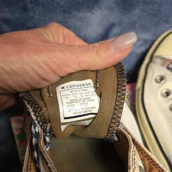 Converse Brown and White Sneakers - Picture 4 of 7